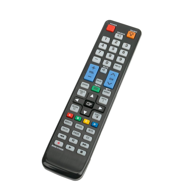 Vinabty New BN59-01042A BN5901042A Replace Remote for Samsung PN50C6400 PN50C6500 PN58C6400 PN58C6500 PN50C6500TF PN58C6400TF PN58C6500TF PN50C6400TF PN50C7000yF PN58C7000 PN63C7000 PN63C7000yF LED Plasma TV - Image 1